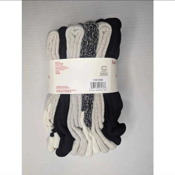 Lucky Brand Ladies' Boot Sock 6-pair Pack NEW - Picture 2 of 3